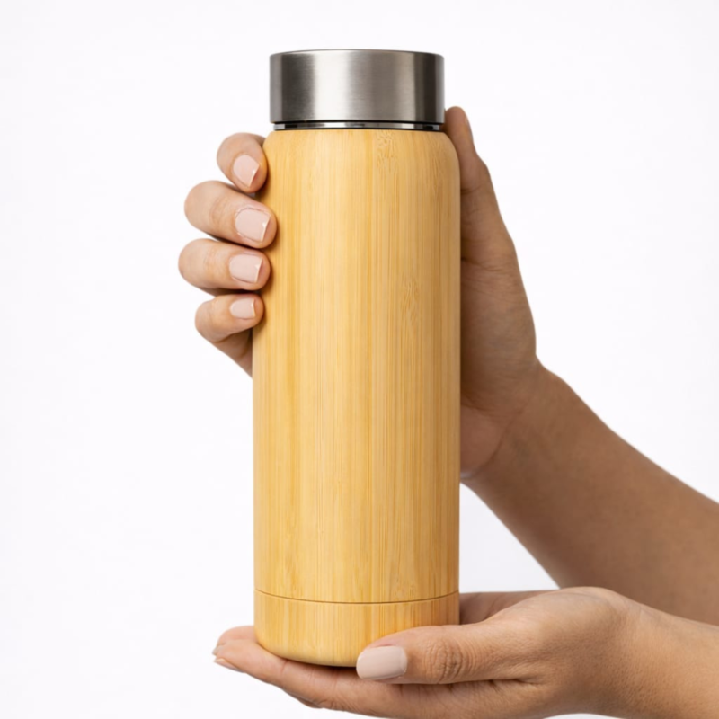 Bamboo Thermos Bottle – 450ml