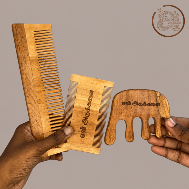 Neem Comb Set of 3