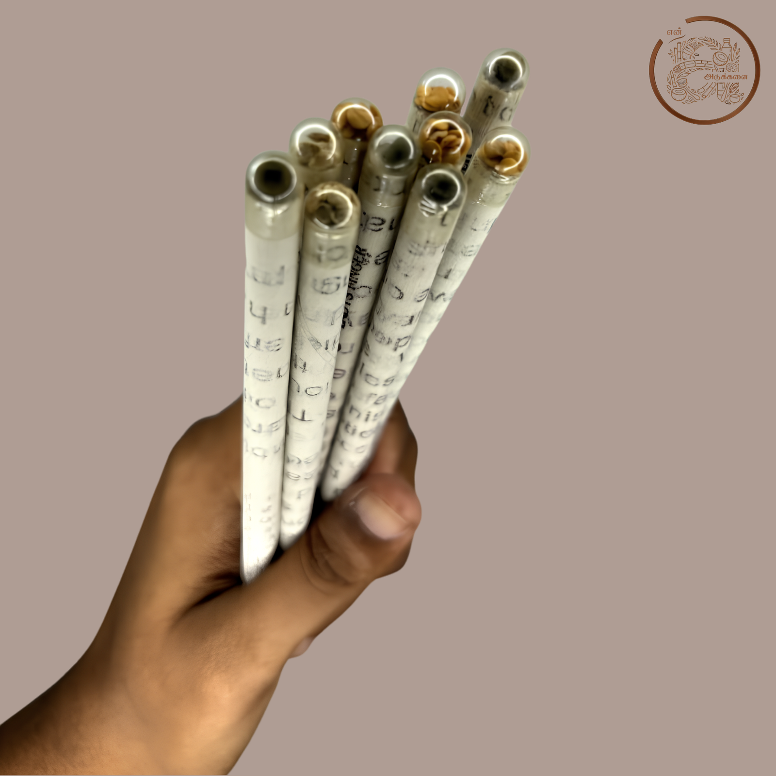 Newspaper Pencil with Seed | Seed Pencils (10 Nos)