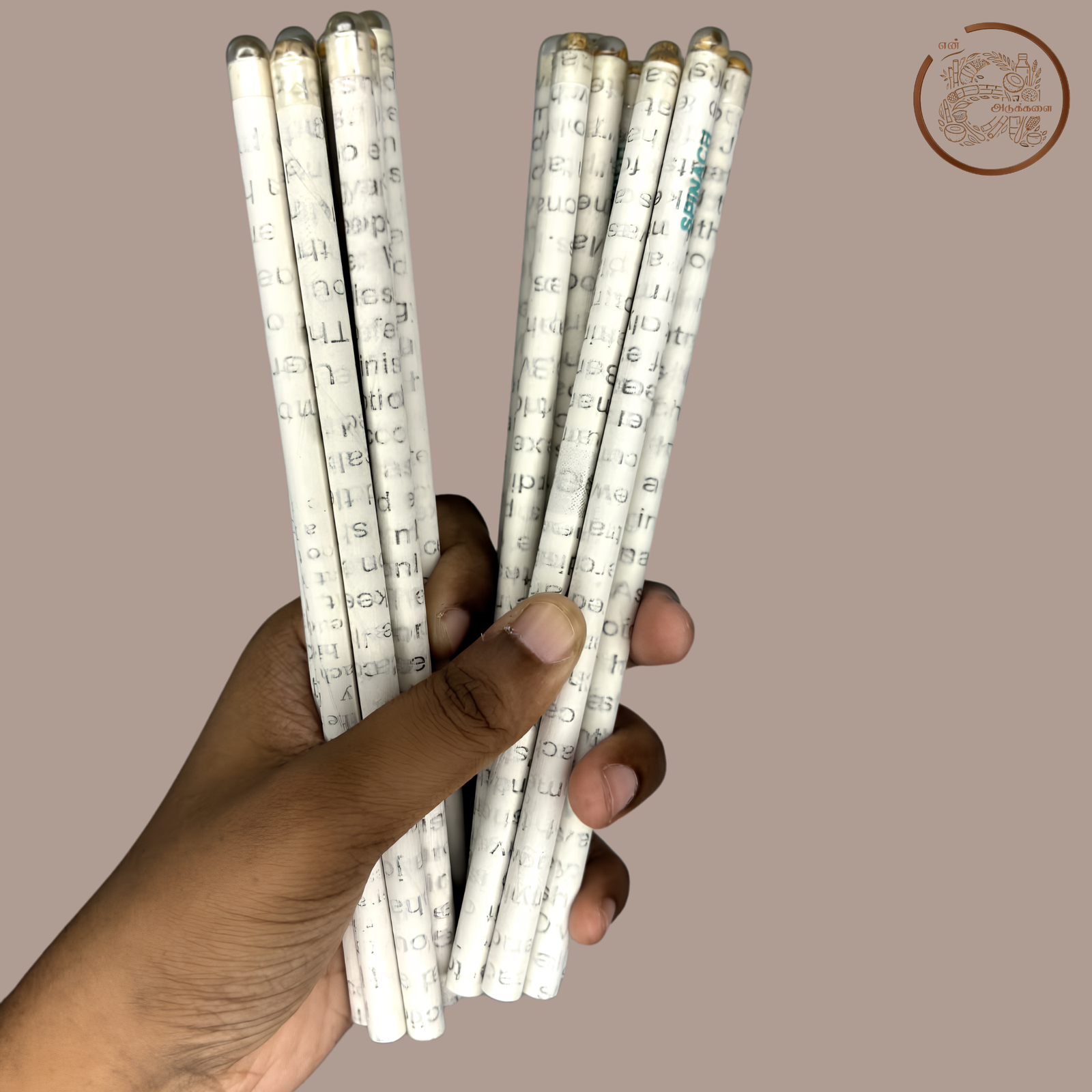 Newspaper Pencil with Seed | Seed Pencils (20 Nos)
