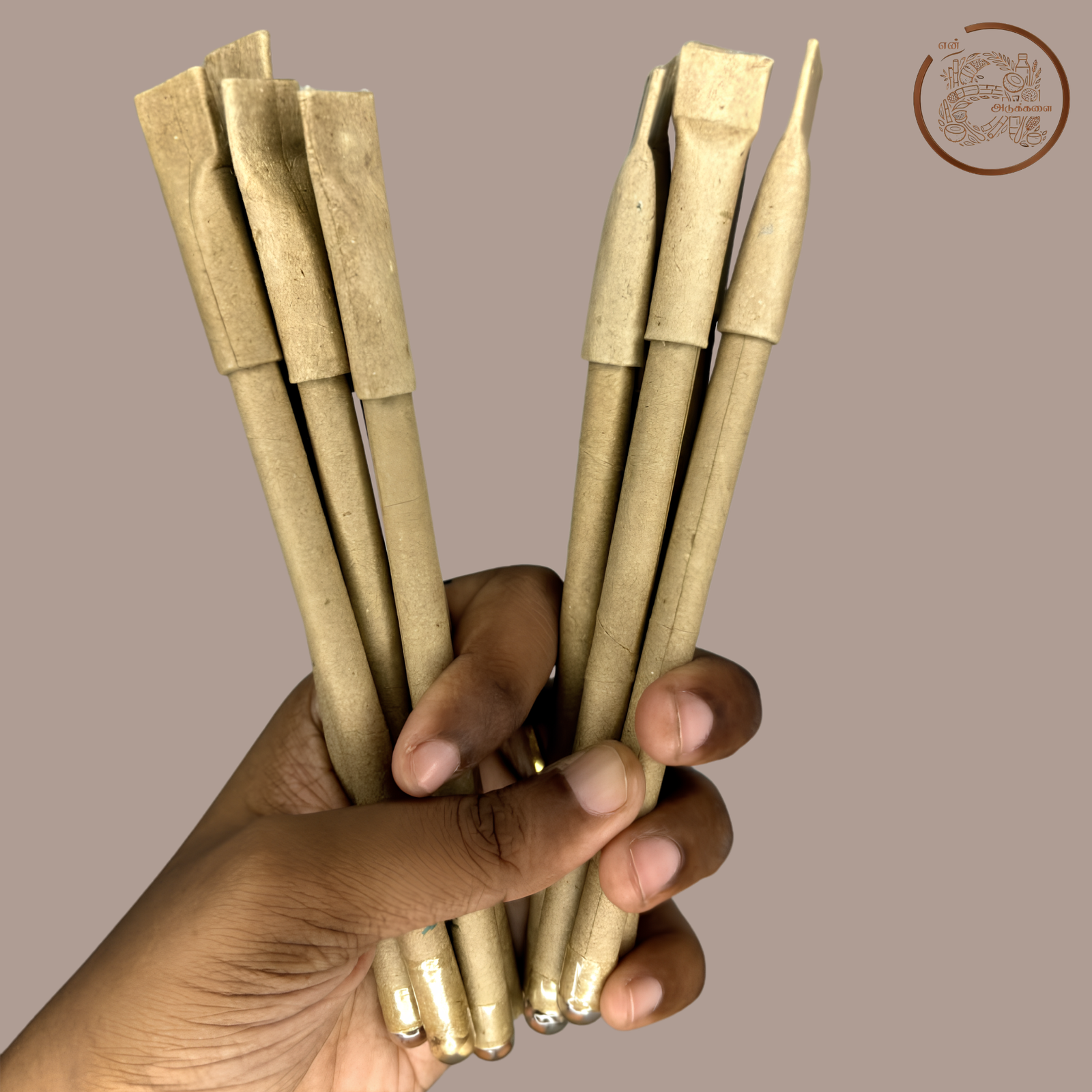 Kraft Paper Plantable Pen | Recycled Paper Pen with Seed (10 Nos)