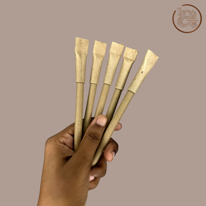 Kraft Paper Plantable Pen | Recycled Paper Pen with Seed (5 Nos)