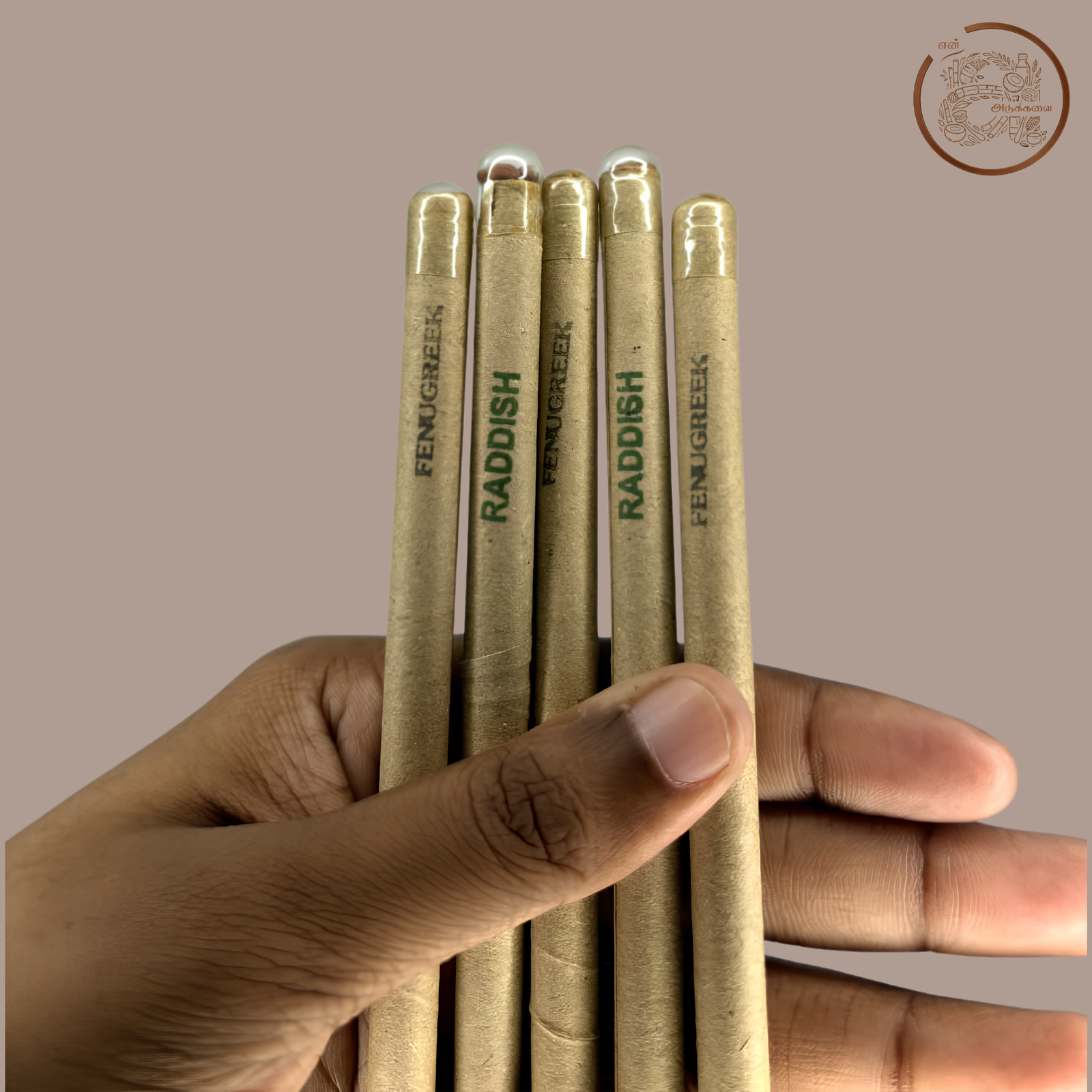 Kraft Paper Plantable Pen | Recycled Paper Pen with Seed (5 Nos)